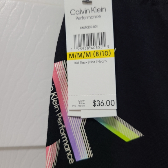 Kids Calvin Klein Performance Leggings Pants - Picture 5 of 10